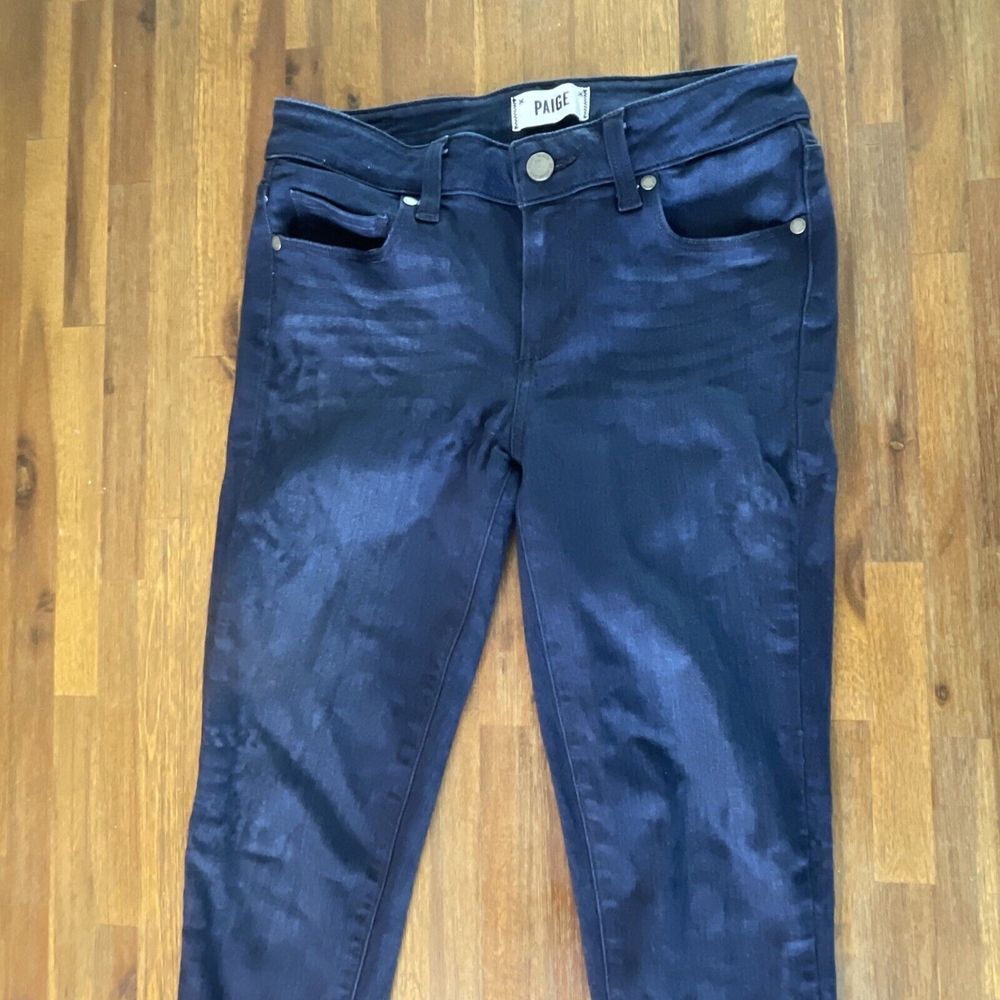 PAIGE Denim Verdugo Crop Skinny Stretch Jeans Never Worn Womens Size 27 - Picture 5 of 16